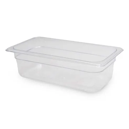 Bandeja de Policarbonato Transparente de 1/3 x 4 Pulgadas MASTER CHEF 2134