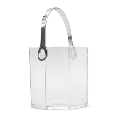 Hielera con Manija de Poliestireno Transparente de 12.5 x 11.8 Centimetros MASTER CHEF CIB001