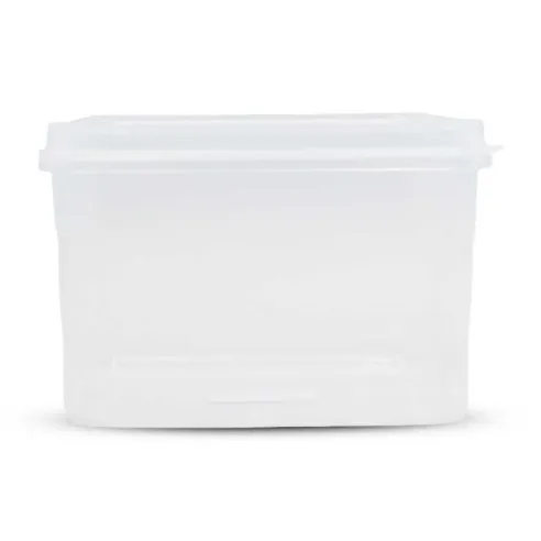 Contenedor Hermetico Cuadrado de Polipropileno para 1.6 Litros de 14.8 x 14.8 x 9.8 Centimetros MASTER CHEF 802(A-6)
