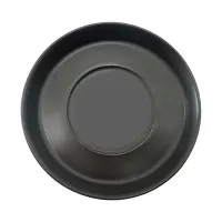 Plato Taza de Porcelana 12.5 Centimetros Negro Mate ARNI C0984-25
