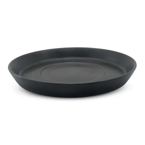 Plato Taza de Porcelana 17.2 Centimetros Negro Arenoso ARNI C0980-J09