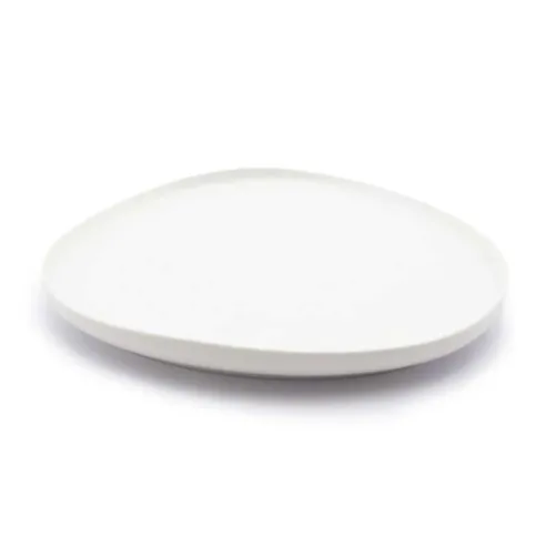 Plato Triangular Coupe de Porcelana 9.5 Pulgadas Blanco Mate ARNI C1409-01