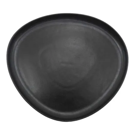 Plato Triangular Coupe de Porcelana 11 Pulgadas Negro Arenoso ARNI C1410-J09