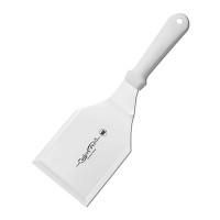 Espatula Volteadora de Acero Inoxidable de 5 x 4 Pulgadas de Color Blanco CUTLERY PRO GS-30502-130-WH101-CP-CP