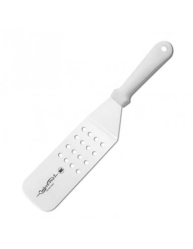 Espatula Perforada de 8 x 3 Pulgadas de Mango de Color Blanco CUTLERY PRO GS-30502-200H-WH101-CP-CP