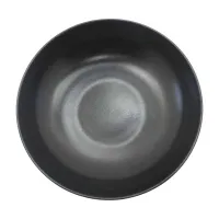 Plato Redondo Coupe Hondo de Porcelana 10 Pulgadas Negro Arenoso ARNI C1462-J09 2