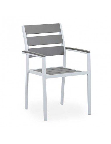 Silla de Plywood Blanco con Gris  57 x 54 x 88 Centimetros URBAN COMFORT 9900001