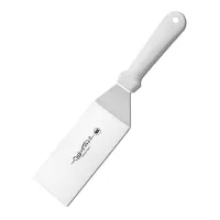 Espatula Volteadora de Acero Inoxidable de 6 x 3 Pulgadas de Color Blanco CUTLERY PRO GS-30502-150-WH101-CP-CP