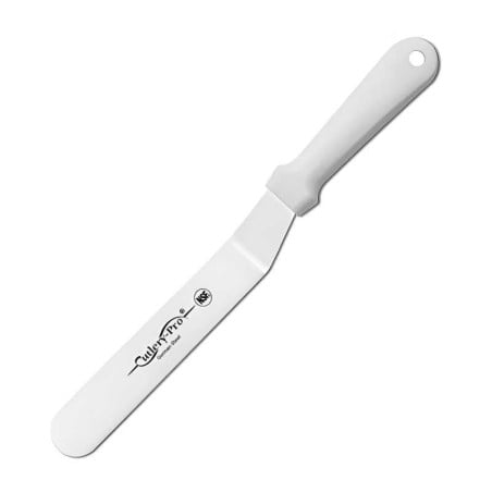 Espatula Curva de Decorar de 12 Pulgadas de Mango Blanco CUTLERY PRO GS-30508-300FS-WH101-CP-CP