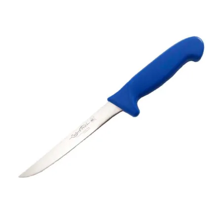 Cuchillo para Deshuesar de Hoja Delgada Recta de 6 Pulgadas con Mango de Color Azul CUTLERY PRO KB-2208-150A-BL101-CP-CP