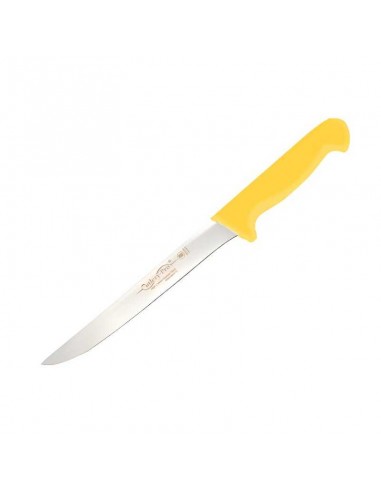 Cuchillo para Deshuesar de Hoja Delgada Recta de 6 Pulgadas con Mango de Color Amarillo CUTLERY PRO KB-2208-150A-YL101-CP-CP