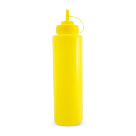 Botella para Salsas de Plastico de 12 Onzas  Amarillo MASTER CHEF BS12SA