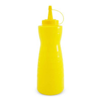 Botella para Salsas de Plastico de 12 Onzas Amarillo MASTER CHEF BS12MA
