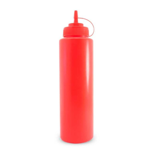 Botella para Salsas de Plastico de 8 Onzas Rojo MASTER CHEF BS08SR