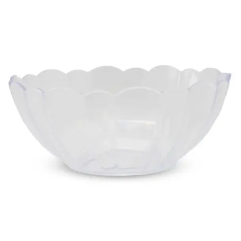 Bowl Redondo de Flor de Policarbonato Transparente de 20 Centimetros MASTER CHEF SL0008