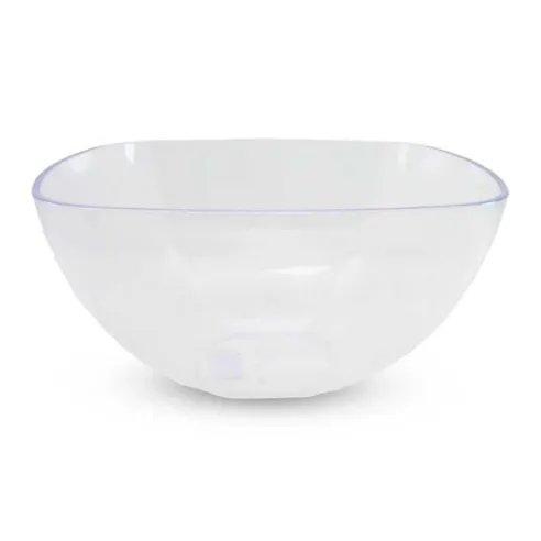 Bowl Cuadrado Transparente de Policarbonato de 19 Centimetros MASTER CHEF SL0003