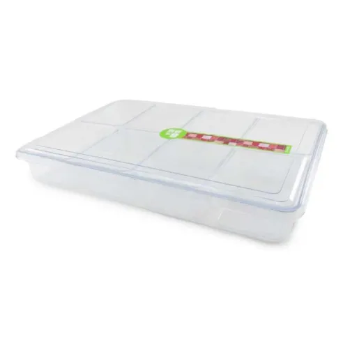 Contenedor para Ingredientes de Plastico Transparente con 8 Divisiones MASTER CHEF TW008