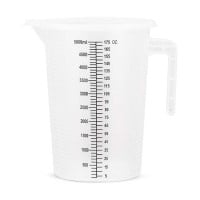 Taza para Medir de Polipropileno Transparente con Medidas de 5000 Mililitros MASTER CHEF L2050
