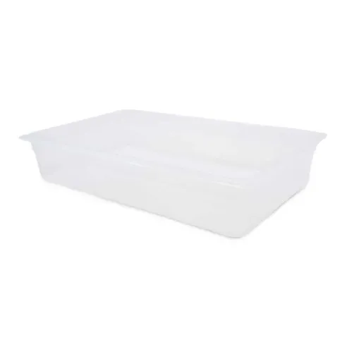 Bandeja Full Traslucida de Polipropileno 1/1 x 4 Pulgadas MASTER CHEF 2114P