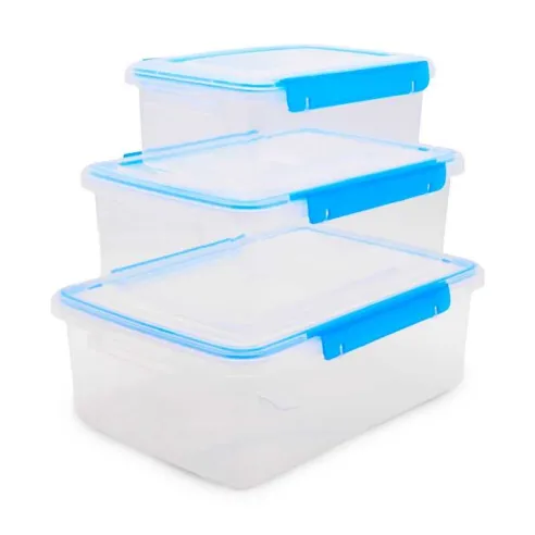 Contenedor Hermetico Rectangular de Polipropileno para 1.4 Litros de 21.5 x 14.5 x 7.5 Centimetros MASTER CHEF 505(805)