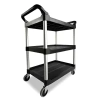 Carro Utilitario de Polipropileno de 80 Centimetros Negro MASTER CHEF C002