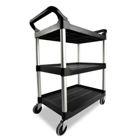 Carro Utilitario de Polipropileno de 80 Centimetros Negro MASTER CHEF C002