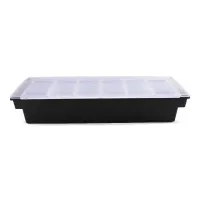 Porta Condimentos de Plastico de 6 Compartimientos de Color Negro MASTER CHEF CH3006 2