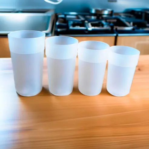 Vaso Tumbler de Polipropileno Transparente de 600 Mililitros MASTER CHEF F0600TPC