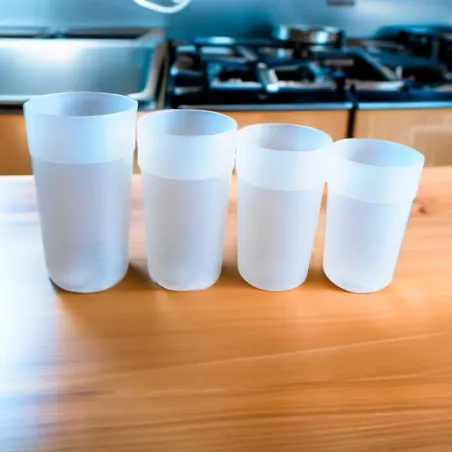Vaso Tumbler de Polipropileno Transparente de 600 Mililitros MASTER CHEF F0600TPC