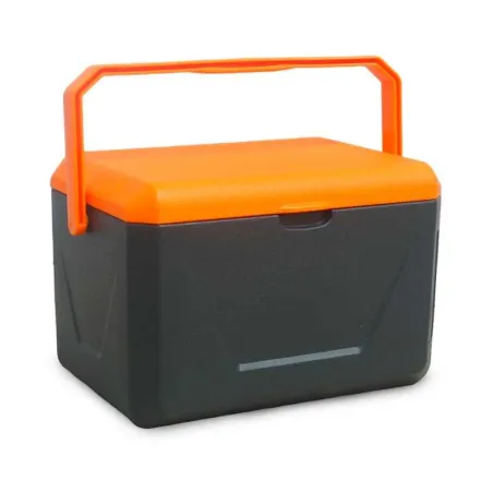Hielera Plastica de 11 Litros Color Gris y Anaranjado POLARPOD H11