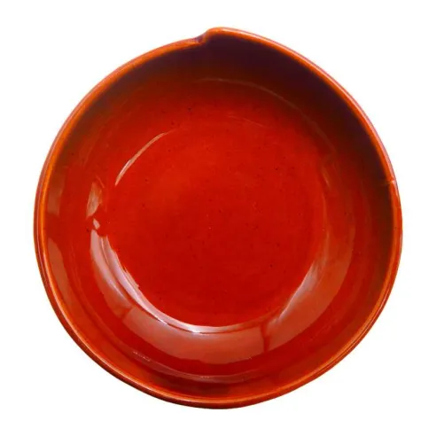 Plato de Sopa de Ceramica de 14 Centimetros de Color Cobre RUSTIC 20757-C