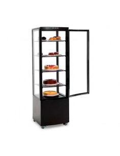 Vitrina Refrigerada de 5 Niveles de 56 x 52 x 171 Centimetros de Color Negro QUANTUM PRO VRD-235