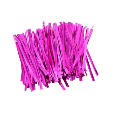 Cierre Metalicos para Bolsas de 10 Centimetros de Color Rosado, Paquete de 1000 Unidades MASTER CHEF 0761059