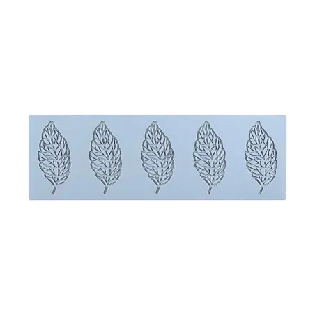 Molde de Silicon de Textura de Hojas con 5 Cavidades MASTER CHEF 0761129