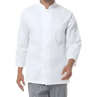Gabacha de Manga Larga de Color Blanco Talla L CHECKEDOUT M1280200A-L
