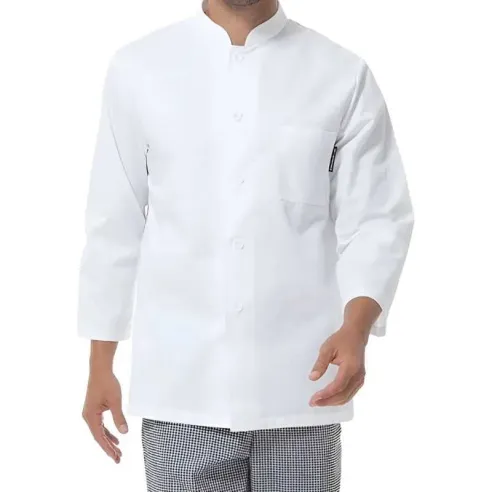 Gabacha de Manga Larga de Color Blanco Talla L CHECKEDOUT M1280200A-L