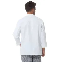Gabacha de Manga Larga de Color Blanco Talla L CHECKEDOUT M1280200A-L 2