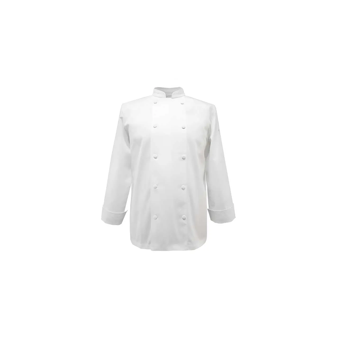 Gabacha de Manga Larga Cruzada con Botones para Chef de Color Blanco ...