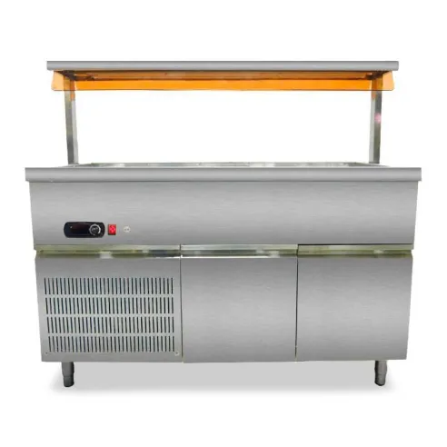 Mesa Frias para Buffet de 4GN de 110V de 132 x 143 x 93 Centimetros QUANTUM PRO MR4