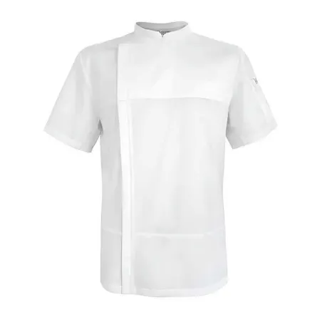 Gabacha Ice Cool de Manga Corta de Color Blanco Talla L CHECKEDOUT CU1126D002000Y-L