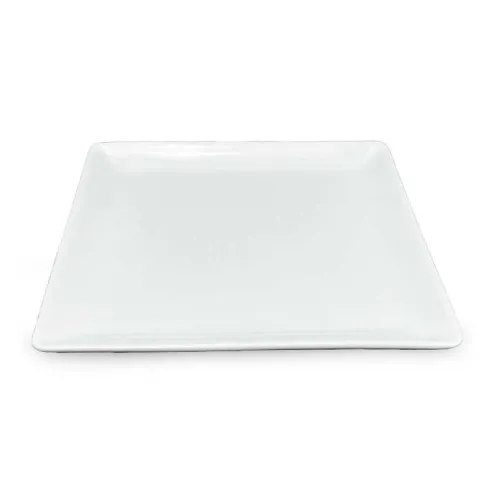 Plato de Ceramica Cuadrado Coupe de  20 x 2 Centimetros BELLARTE LDK-G403