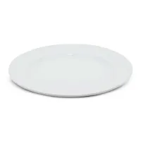 Plato Redondo de Porcelana Borde Ancho de 12 Pulgadas Blanco CATER MAX 856 2