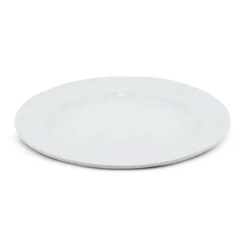 Plato Redondo de Porcelana Borde Ancho de 12 Pulgadas Blanco CATER MAX 856