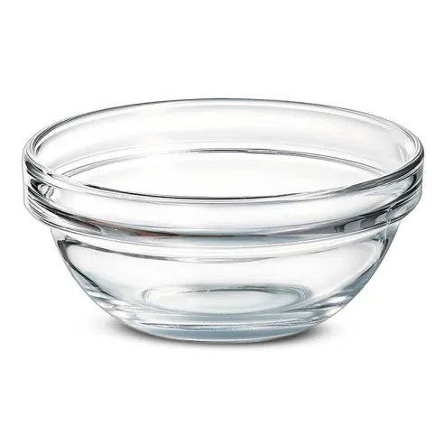 Bowl de Vidrio Redondo Empilable de 12 Centimetros ARCOROC 10000