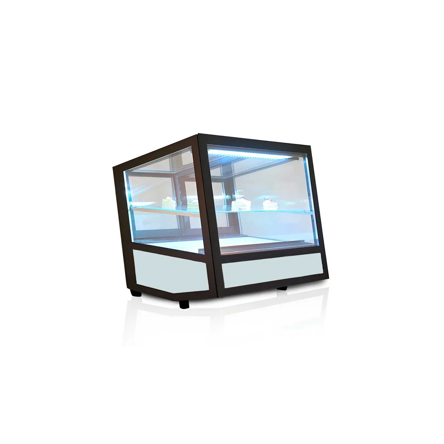 Vitrina refrigerada de 78 x 78 x 78 centimetros quantum pro vr 17c
