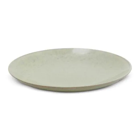 Plato de Ceramica Redondo de 22 Centimetros de Color de Verde BELLARTE LDX-P00715