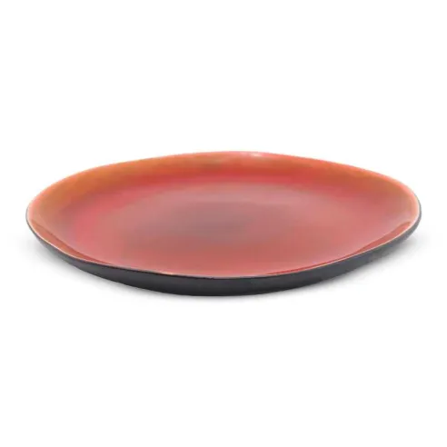 Plato de Ceramica Redondo de 20 Centimetros de Color Rojo BELLARTE LDX-P00719