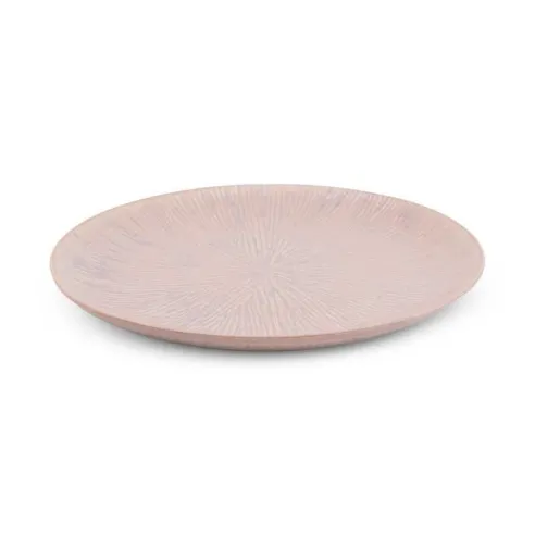 Plato Redondo de Ceramica 27.5 Centimetros Palo Rosa BELLARTE LDX-P00651
