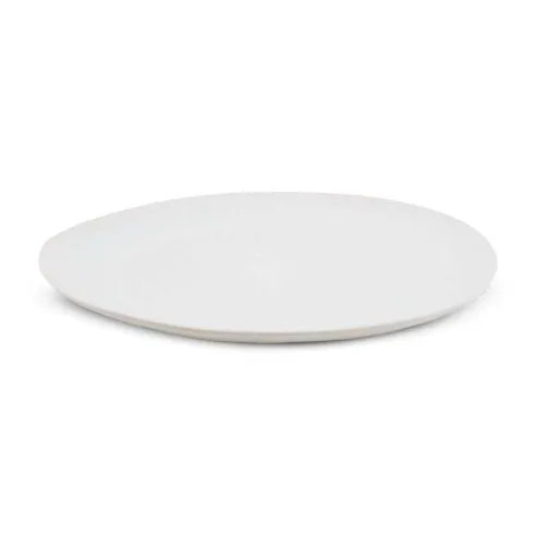 Plato Ovalado de Ceramica 28.5 x 23.8 Centimetros Blanco Hueso BELLARTE LDX-P00653