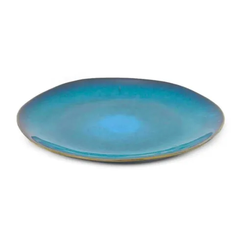 Plato Redondo de Ceramica 22.5 Centimetros Verde BELLARTE LDX-P00053